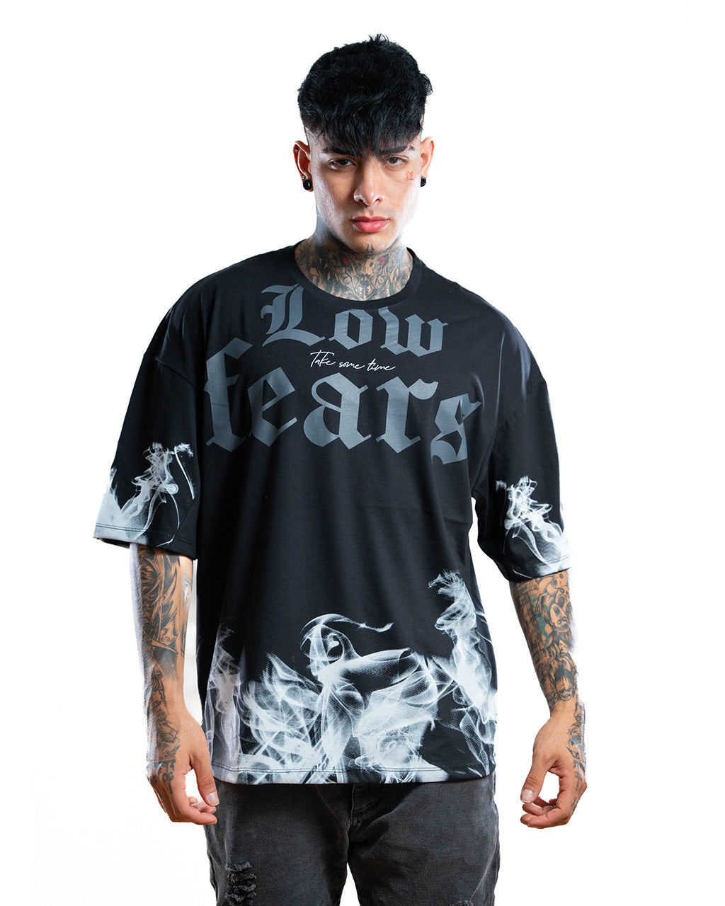 CAMISETA OVERSIZE  H LOW FEAR ALTO GRAMAJE