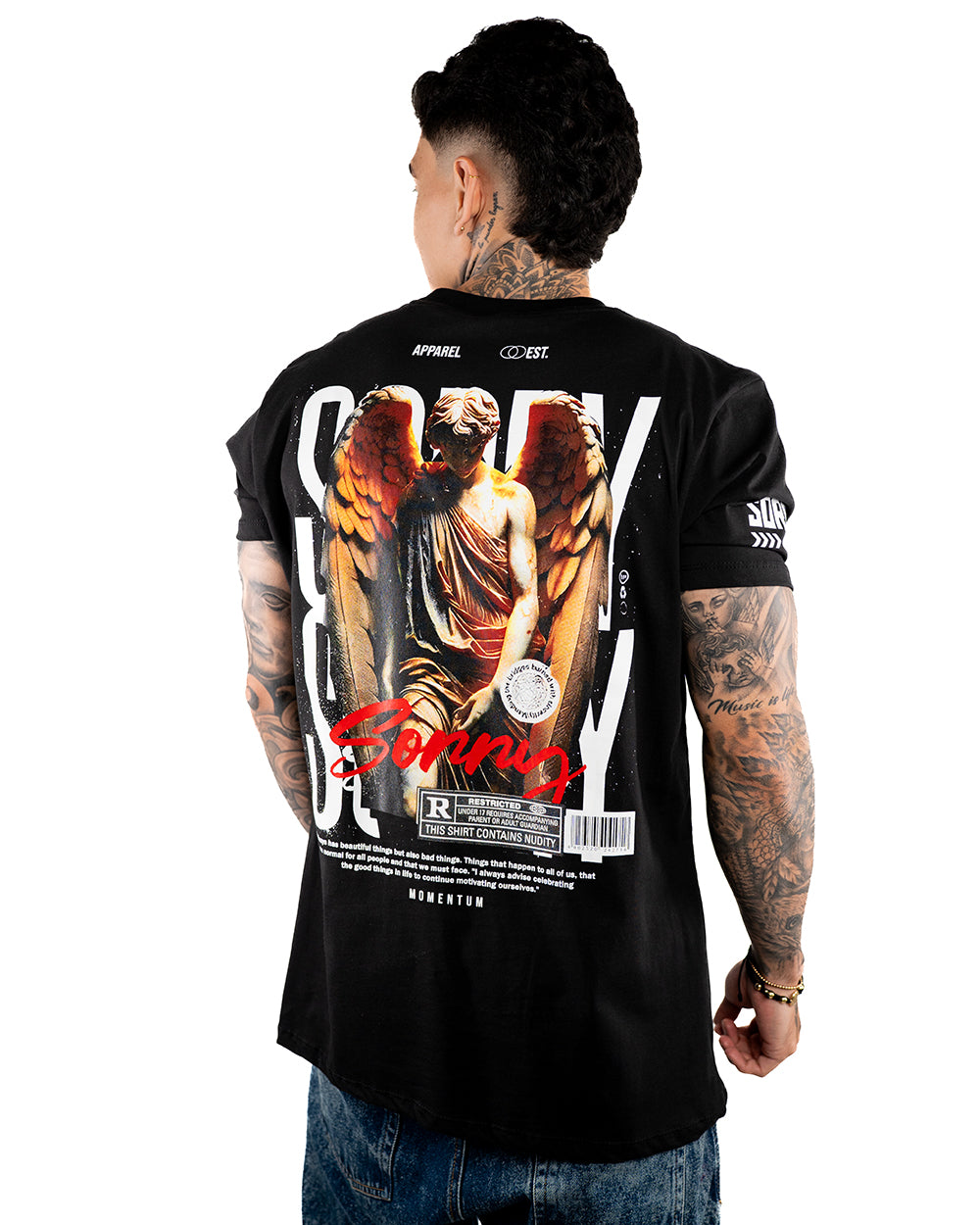 CAMISETA NEGRA APPAREL