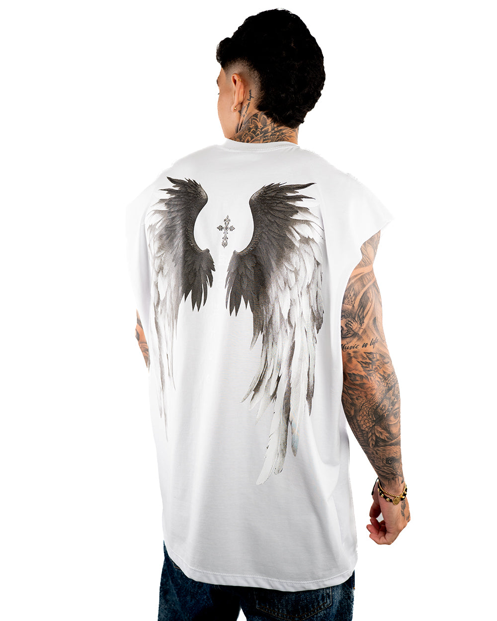 CAMISILLA OVERSIZE PESADA BLANCA FREEDOM