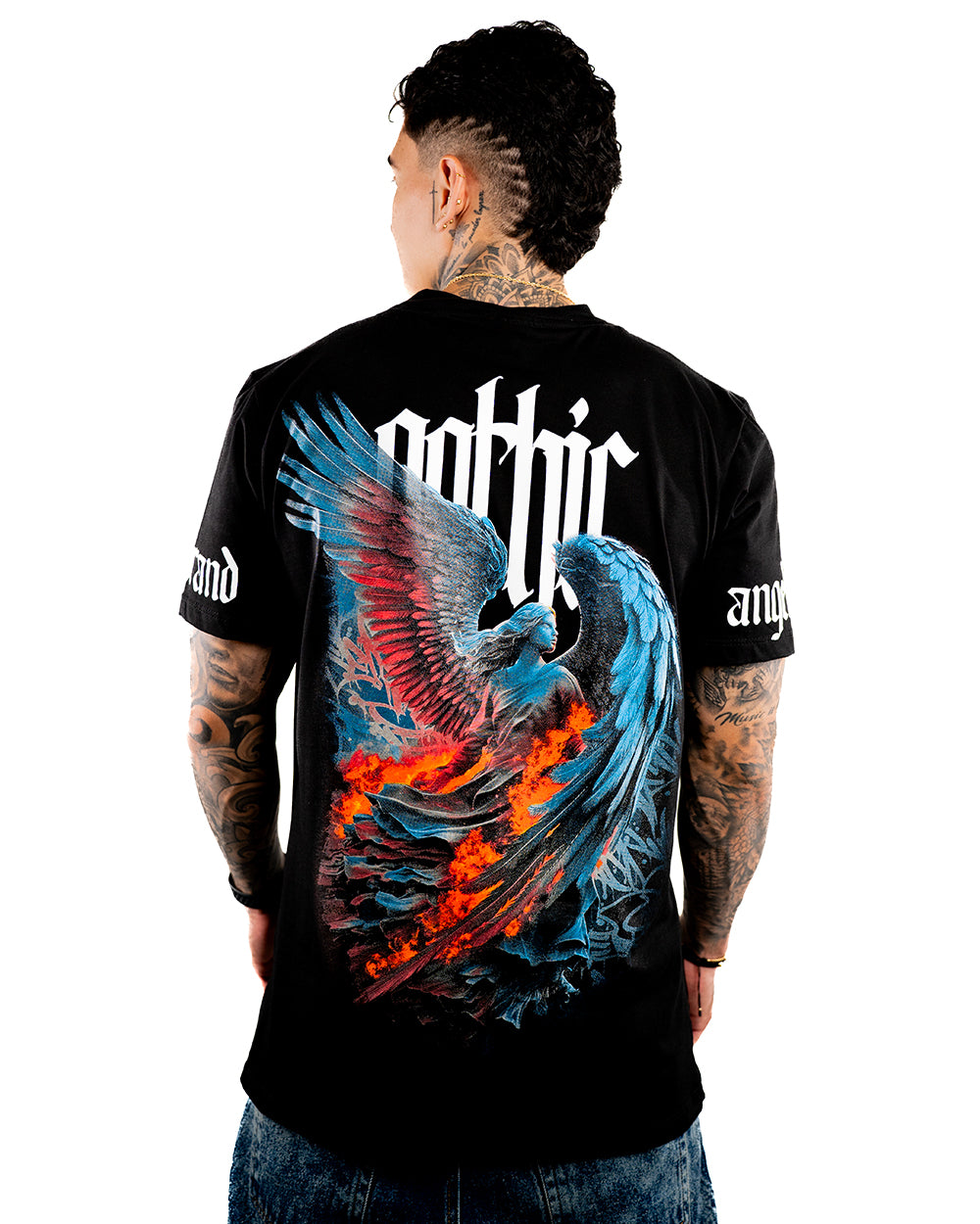 CAMISETA NEGRA ANGEL BRAND
