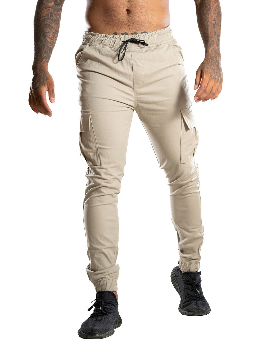 JOGGER BEIGE BASICO BOLSILLO