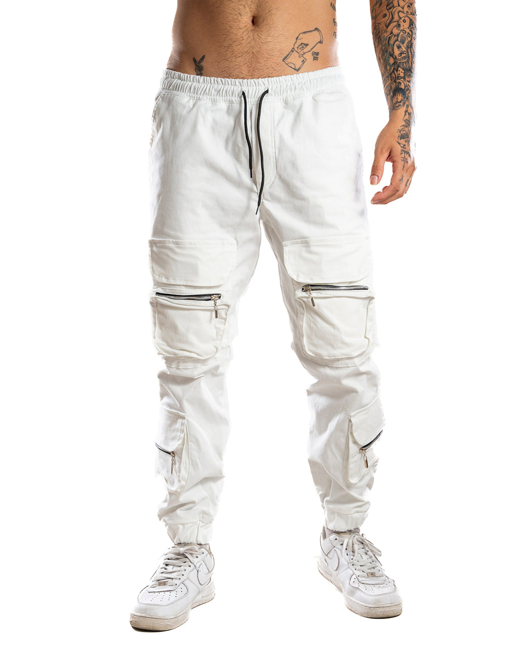JOGGER BLANCO CARGO